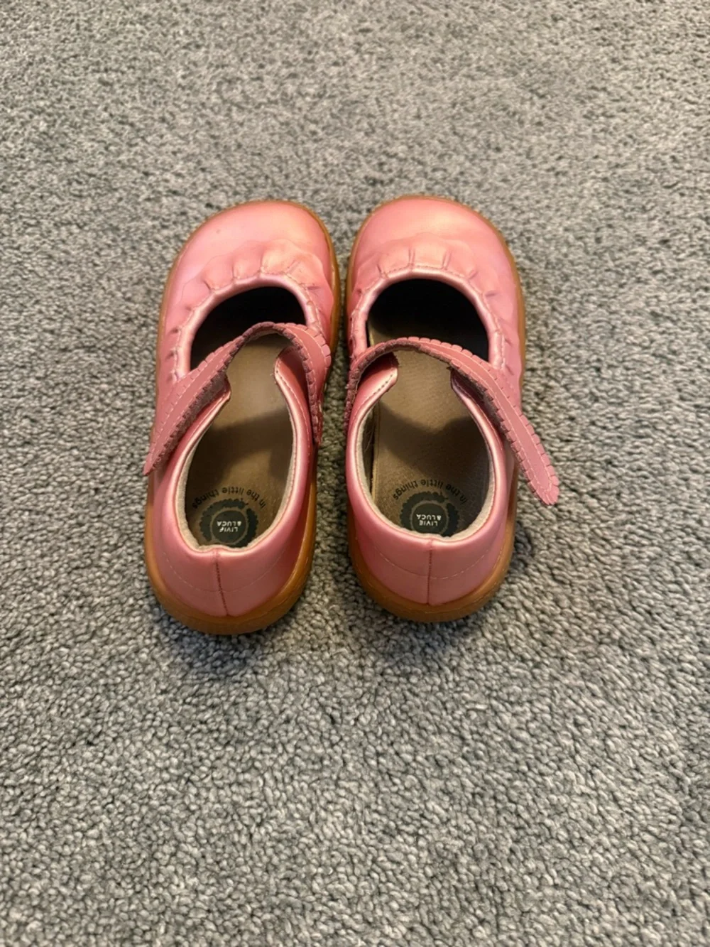 Livie & Luca Pink Ruche Mary Jane Shoes Sz 13 - Picture 4 of 5
